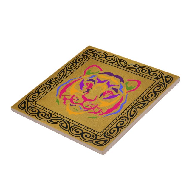 Azulejo cerâmico Tiger (Lateral)