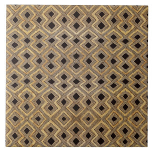 Azulejo Cerâmico Tribal Africano BaKuba