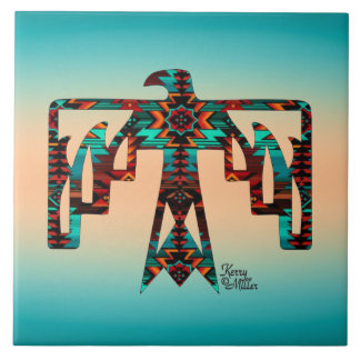 Azulejo cerâmico Tribal Thunderbird