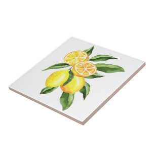 Azulejo cerâmico/Trivet-Lemons Azulejo cerâmico