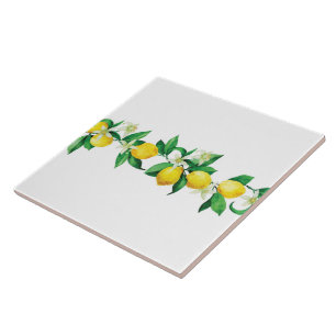 Azulejo cerâmico/Trivet-Lemons Azulejo cerâmico