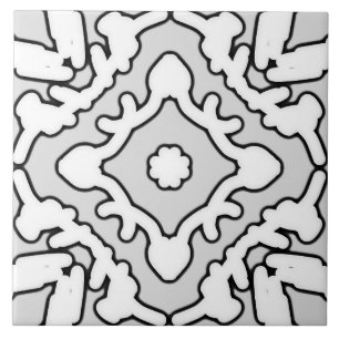 Azulejo cerâmico, um elegante design clássico bran