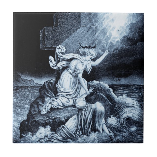 azulejo cerâmico "Um Sinal de Esperança" (Frente)