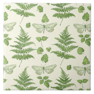 Azulejo Cerâmico Verde Amarelo de Design de Samamb