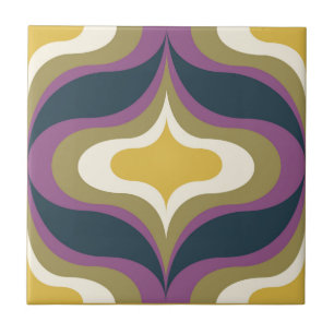 Azulejo Cerâmico Verde Naval Amarelo Branco de Pad
