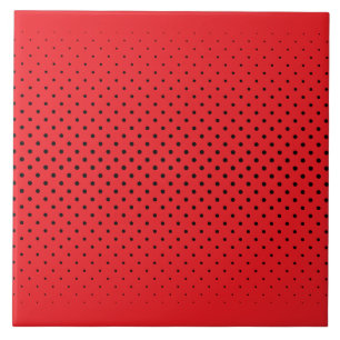 Azulejo Cerâmico Vermelho Preto Bolha Ousada Decor