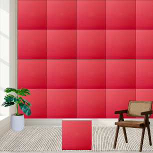 Azulejo cerâmico vermelho sólido
