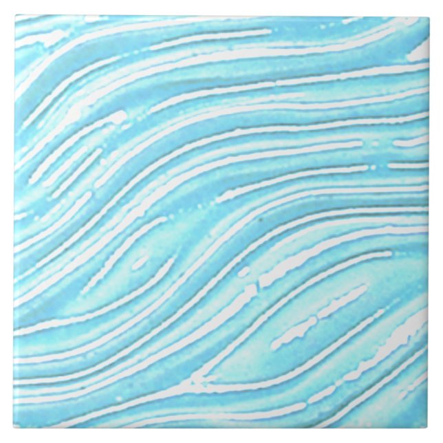 Azulejo cerâmico - Vista de água turquesa (Turquoise water look tile for kitchen or bathroom.)