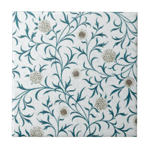 AZULEJO CERÂMICO : WILLIAM MORRIS : FLORAL DESIGN