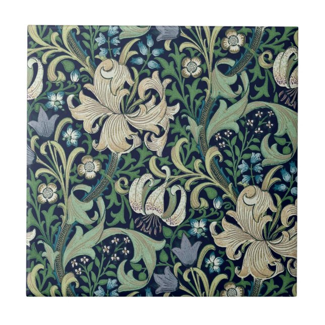 AZULEJO CERÂMICO ; WILLIAM MORRIS : HONEYSUCKLE (Frente)
