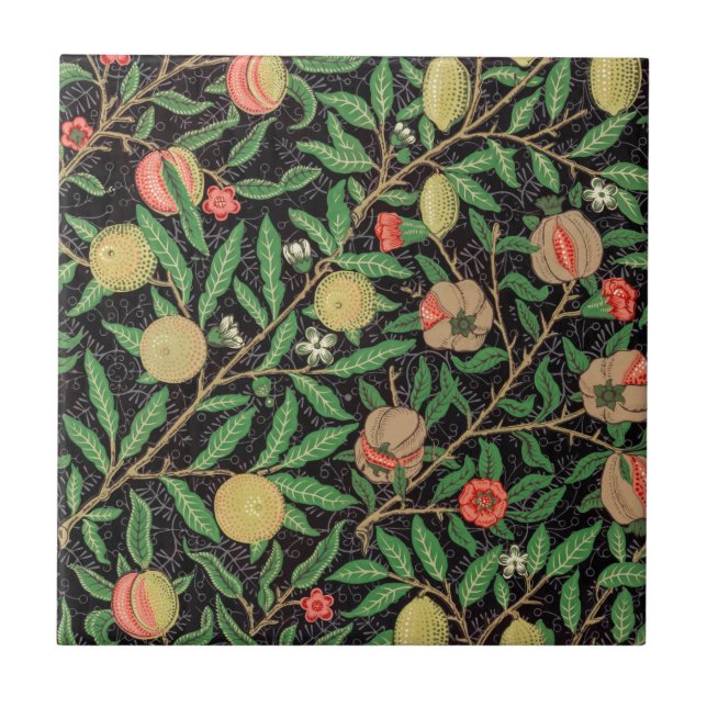 AZULEJO CERÂMICO ; WILLIAM MORRIS : POMEGRANATO (Frente)