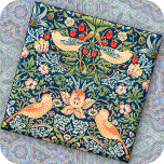 Azulejo cerâmico - Wm. Morris Strawberry Thief Des<br><div class="desc">Um Azulejo cerâmico que mostra uma imagem antiga do famoso design têxtil "Ladrão de Morango" de William Morris. Este azulejo quadrado está disponível em dois tamanhos: 4, 25 polegadas ou 6 x 6 polegadas quadradas. A imagem de arte não pode ser removida ou reposicionada. Faz um presente de excelente, especialmente...</div>