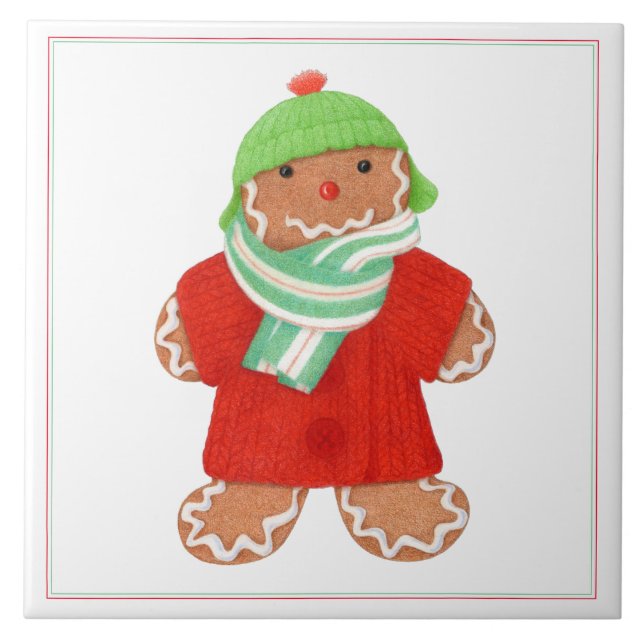 Azulejo cerâmico WOOLIE GINGERBREAD 6x6 (Frente)