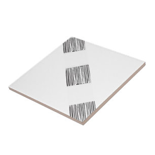 Azulejo cerâmico Xadrez branca e preta