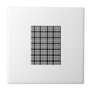 Azulejo cerâmico Xadrez branca e preta