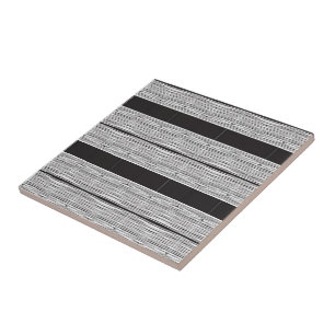 Azulejo cerâmico Xadrez branca e preta