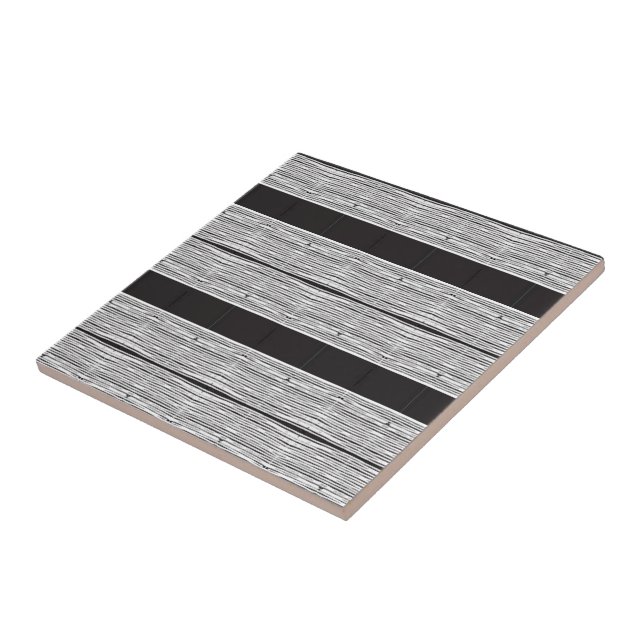 Azulejo cerâmico Xadrez branca e preta (Lateral)