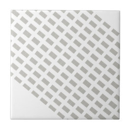 Azulejo Cinza e Branco Listrado Quadrado