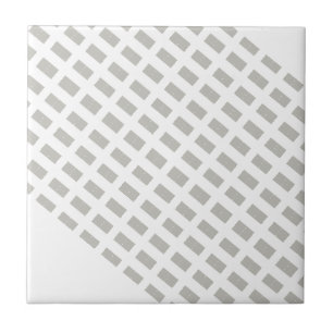 Azulejo Cinza e Branco Listrado Quadrado