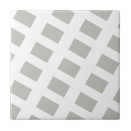 Azulejo Cinza e Branco Listrado Quadrado