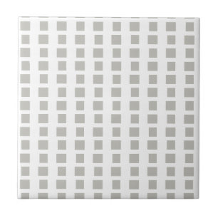 Azulejo Cinza e Branco Listrado Quadrado