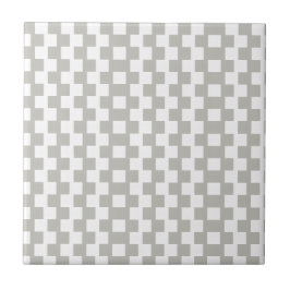 Azulejo Cinza e Listra Branca Quadrado