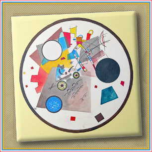 AZULEJO - "Círculos em um Círculo" - Kandinsky