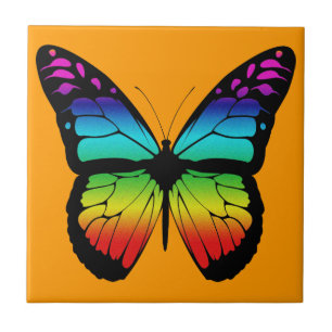 Azulejo colorido da borboleta
