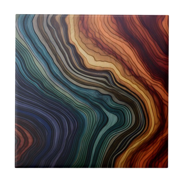 Azulejo Colorido de Madeira (Frente)