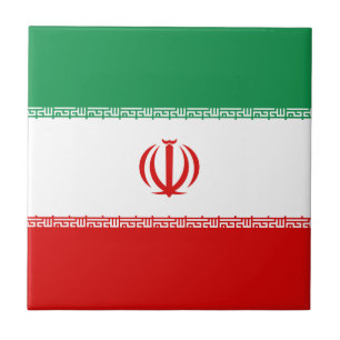 Azulejo com a Bandeira do Irã