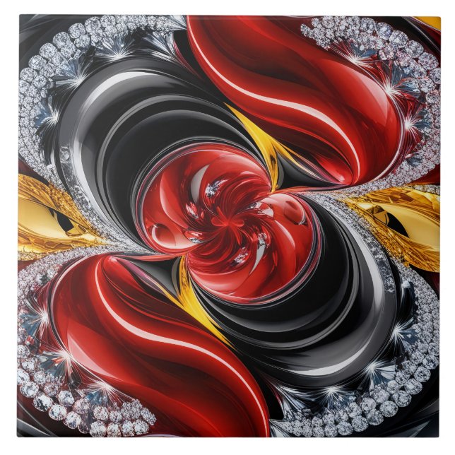 Azulejo com a Design moderna das cores alemãs (Frente)