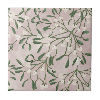 Azulejo com Lavagem de Aquarela Rosa Suave de Visc
