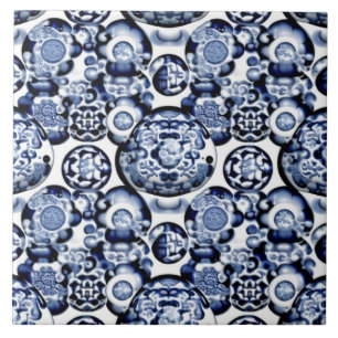 Azulejo com Motivo Tradicional Chinês 3