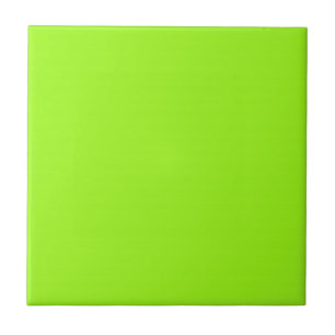 Azulejo com o fundo verde brilhante Neon Chartreus