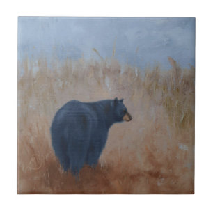 Azulejo com "o urso da vista traseira"