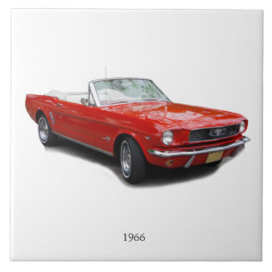 azulejo convertível vermelho de 1966