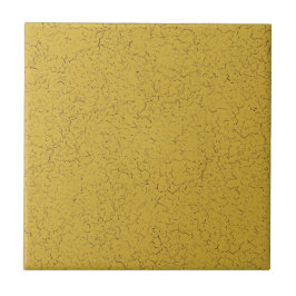 Azulejo Cor Sólida com Revestimento Crackle Dourad