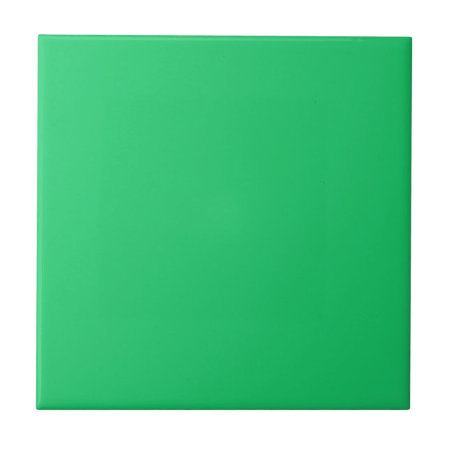 Azulejo Cor Sólida Verde Trevo (Frente)