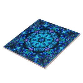 Azulejo coral da mandala do Cornucopia