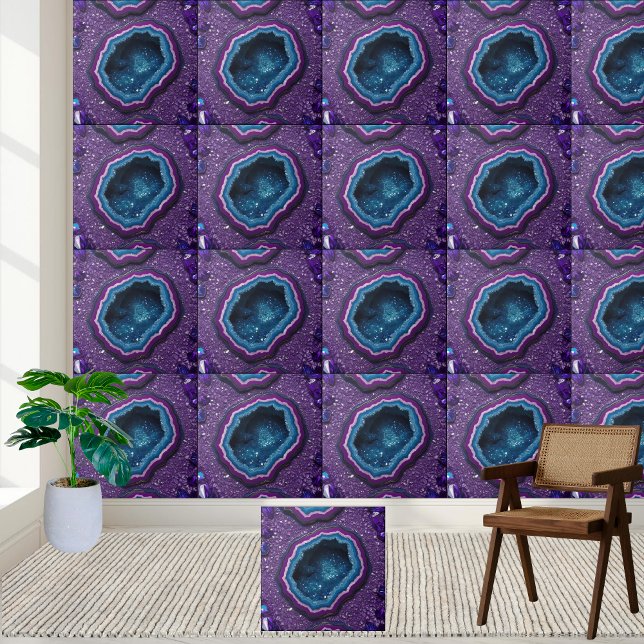 Azulejo Cristal Geode Ametist (Amethyst Geode Crystal Tile)