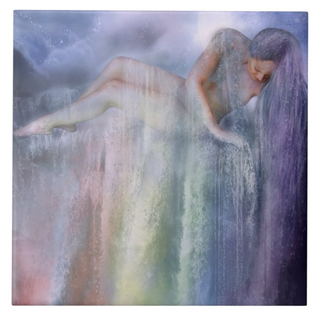 Azulejo cura das belas artes das águas (Frente)