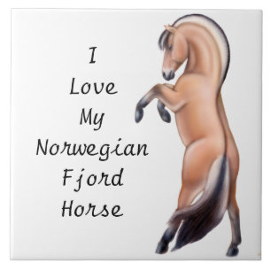 Azulejo customizável do cavalo norueguês do fior
