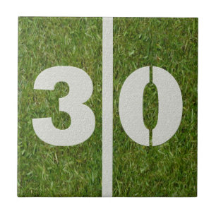 Azulejo customizável do futebol do aniversário de