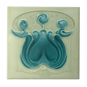 Azulejo da antiguidade da reprodução de Nouveau