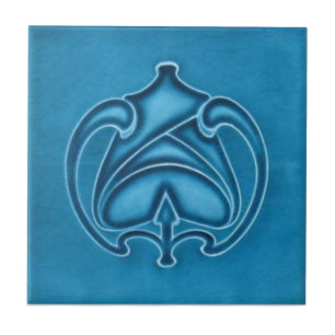 Azulejo da antiguidade da reprodução de Nouveau