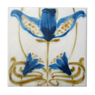 Azulejo da antiguidade da reprodução de Nouveau