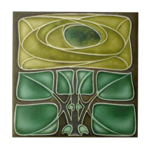 Azulejo da antiguidade da reprodução de Nouveau