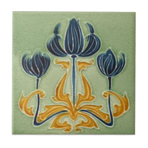 Azulejo da antiguidade da reprodução de Nouveau