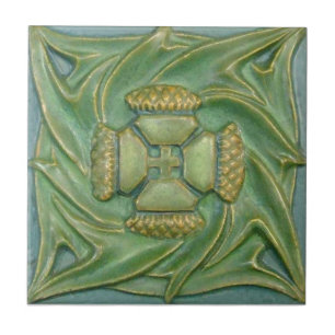 Azulejo da antiguidade da reprodução de Nouveau