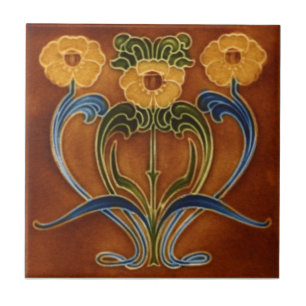 Azulejo da antiguidade da reprodução de Nouveau